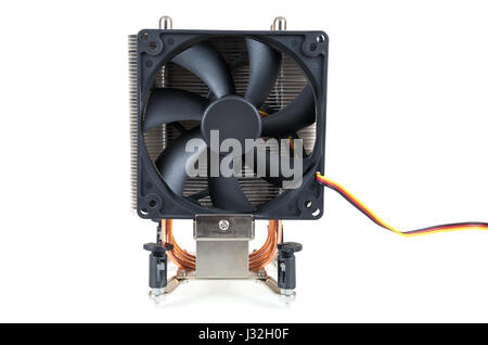 CPU cooler isolated on white background with clipping path Stock Photo