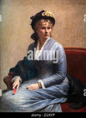 Charlotte Dubourg by Henri Fantin-Latour (1836-1904), oil on canvas, 1882. Stock Photo