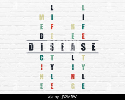 Health concept: Disease in Crossword Puzzle Stock Photo