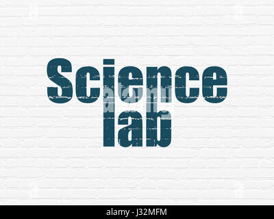 Science concept: Science Lab on wall background Stock Photo