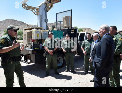 DHS Secretary John Kelly and U.S. Attorney General Jeff Sessions visit the Southwest Texas border, El Paso. Photographer: Barry Bahler
