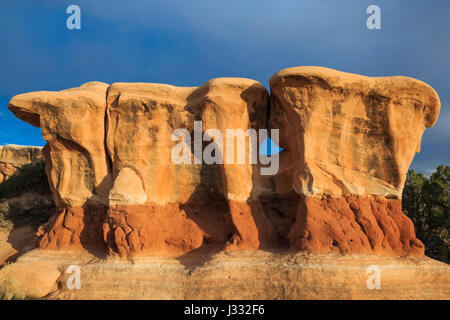 rock formations at devils garden along hole-in-the-rock road near escalante, utah Stock Photo