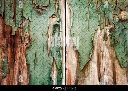 Old grunge wood panels used as background Stock Photo