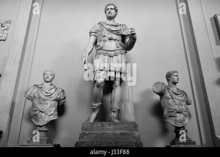 Rome. Italy. Statue of Roman Emperor Antoninus Pius, 2nd century AD, Chiaramonti Museum, Vatican Museums. Musei Vaticani. Stock Photo