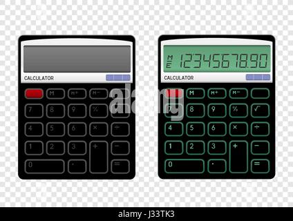 On off calculator Stock Vector