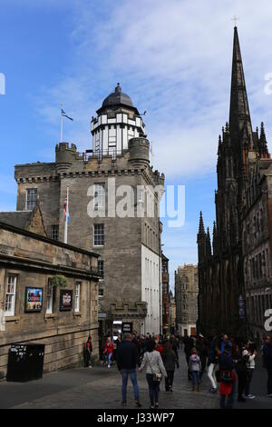 Camera Obscura and World of Illusions Edinburgh Scotland  April 2017 Stock Photo