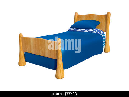 3D Rendering Childs Bed on White Stock Photo: 169915186 - Alamy
