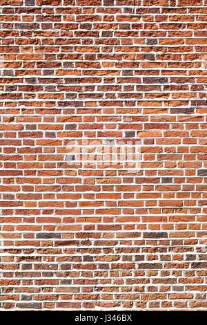 Closeup of old red brick wall background Stock Photo