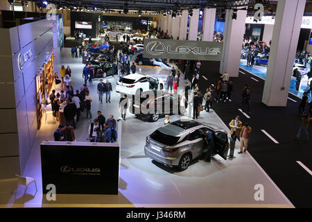 ISTANBUL, TURKEY - APRIL 22, 2017: General view of Autoshow Istanbul Stock Photo