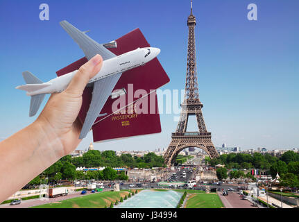 Plane travel concept Stock Photo