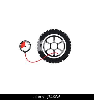 Tire pressure gauge Stock Vector