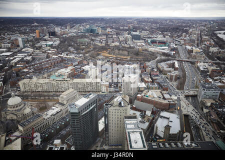 Fenway on the skyline, Boston  Massachusetts, United States, USA, Stock Photo