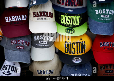 Satll selling Boston B baseball caps Boston Massachusetts, United States, USA, Stock Photo