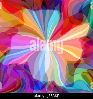 Abstract pattern of colorful jellyfish Stock Vector