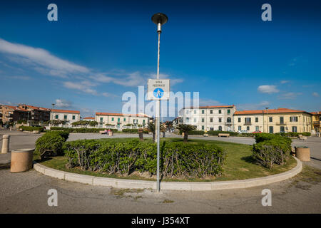 MARINA DI PISA, ITALY - Avril 24, 2017: view of Balearic Square in Marina di Pisa Stock Photo