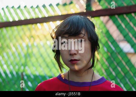 Portrait of a beautiful young woman Stock Photo