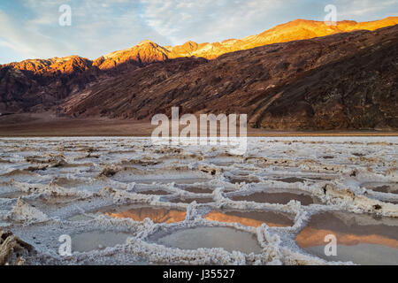 Bad Water Basin Death Valley National Park Stock Photo