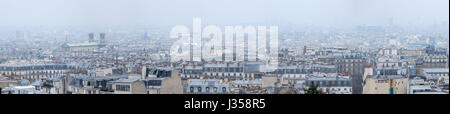 Over view panorama in Paris Stock Photo