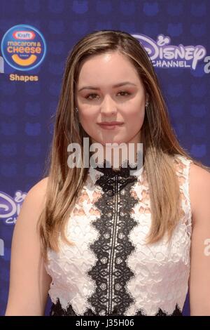 Hayley Orrantia at arrivals for Radio Disney Music Awards - ARRIVALS, Microsoft Theater, Los Angeles, CA April 29, 2017. Photo By: Priscilla Grant/Everett Collection Stock Photo