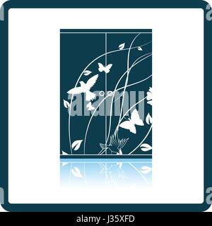 Child wardrobe icon. Shadow reflection design. Vector illustration. Stock Vector