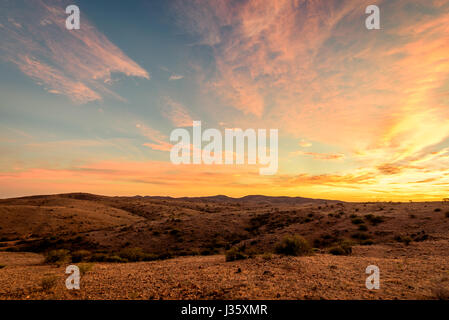 Stanley's Barrier Range at Mundi Mundi Plains, New South Wales Stock Photo