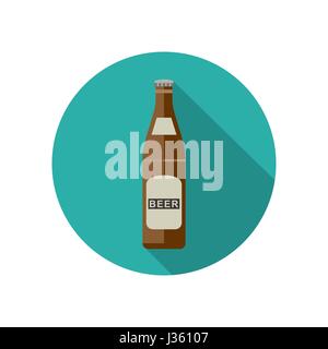 Beer icon in flat style Stock Vector