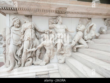 Berlin. Germany. Pergamon Museum. Pergamon Altar. Gigantomachy frieze