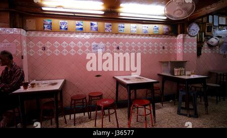 Old Vintage Coffee Shop Interior Chinatown Bangkok Thailand Stock Photo