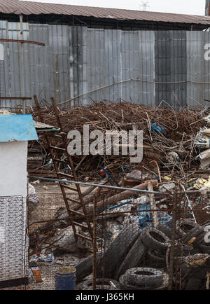 dumpsite with lots of rubbish Stock Photo