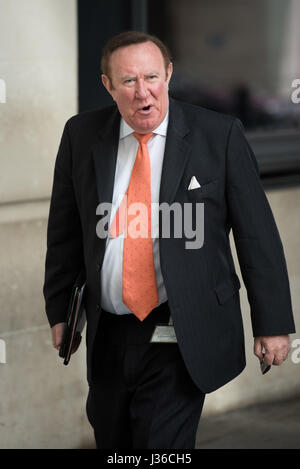 Politicians spotted at the BBC Broadcasting House in Central London Featuring: Andrew Neil Where: London, United Kingdom When: 02 Apr 2017 Stock Photo