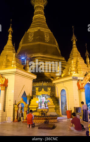 Sule Pagoda, Yangon, Myanmar Stock Photo