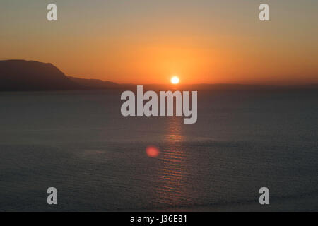 Sunset over the Irish Sea Stock Photo
