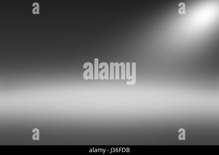 Product Showscase Spotlight Background - Foggy Infinite Dark Horizon Floor Stock Photo