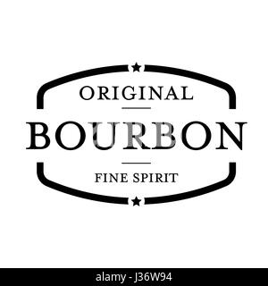 Bourbon vintage stamp sign Stock Vector