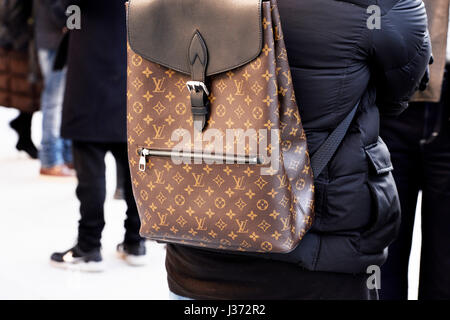 Brown louis vuitton backpack hi-res stock photography and images - Alamy