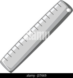 Ruler icon monochrome Stock Vector