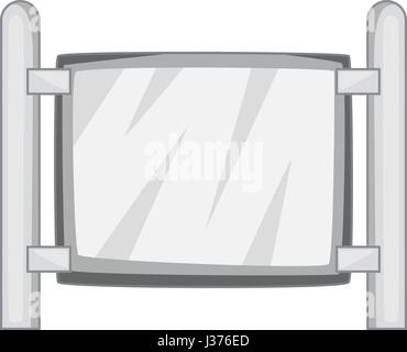 Modern fence icon monochrome Stock Vector