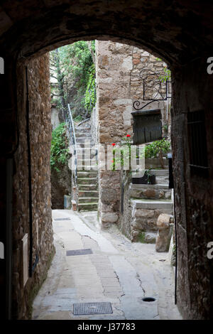 Roquebrune Cap Martin viex village. French Riviera Cote d'Azur Stock Photo