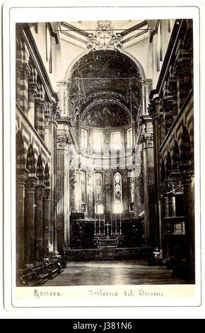 Degoix, Celestino (1860 1890)   Genova   Interno del Duomo   Datato 1884   recto Stock Photo