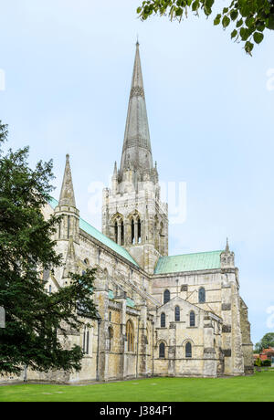 Chichester Cathedral on Chichester, West Sussex, England, UK. Stock Photo