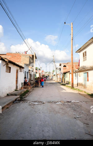 Local street life in Trinidad, Sancti Spiritus, Cuba. Stock Photo