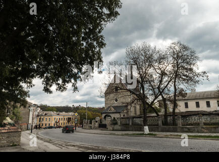 Old church in the Ancient City of Kamyanets-Podilsky, Ukraine. Stock Photo