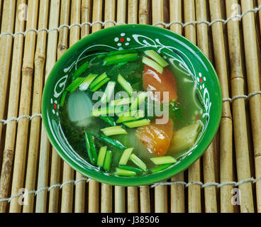 Lung fung soup - Chinese thick seafood Stock Photo