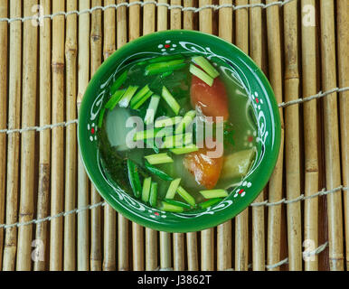 Lung fung soup - Chinese thick seafood Stock Photo