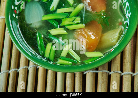 Lung fung soup - Chinese thick seafood Stock Photo