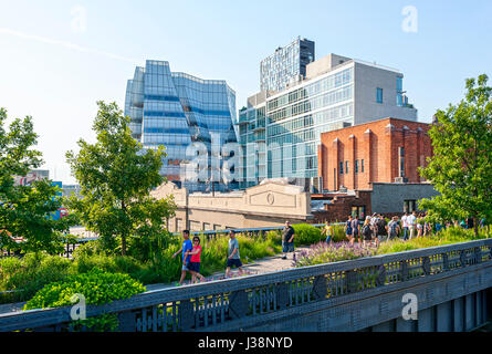 High Line New York City Chelsea Manhattan Stock Photo