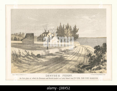 Denyse's Ferry, the first place at which the Hessians and British landed on Long Island Aug. 22nd 1776 (NYPL b12610187 422643) Stock Photo