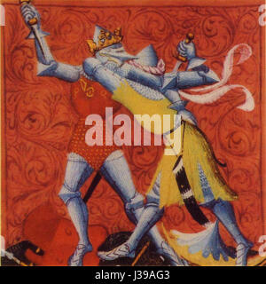 Clotaire tue le duc Berthoualt Stock Photo - Alamy