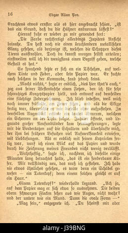 The book 'Seltsame Geschichten' by Edgar Allan Poe, originally published in German, is a collection of his short stories exploring mystery, horror, and the supernatural, reflecting his signature writing style. Stock Photo