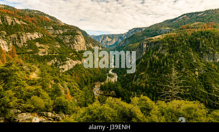 Yosemite valley in Autumn, Yosemite National Park, California, 2016. Stock Photo